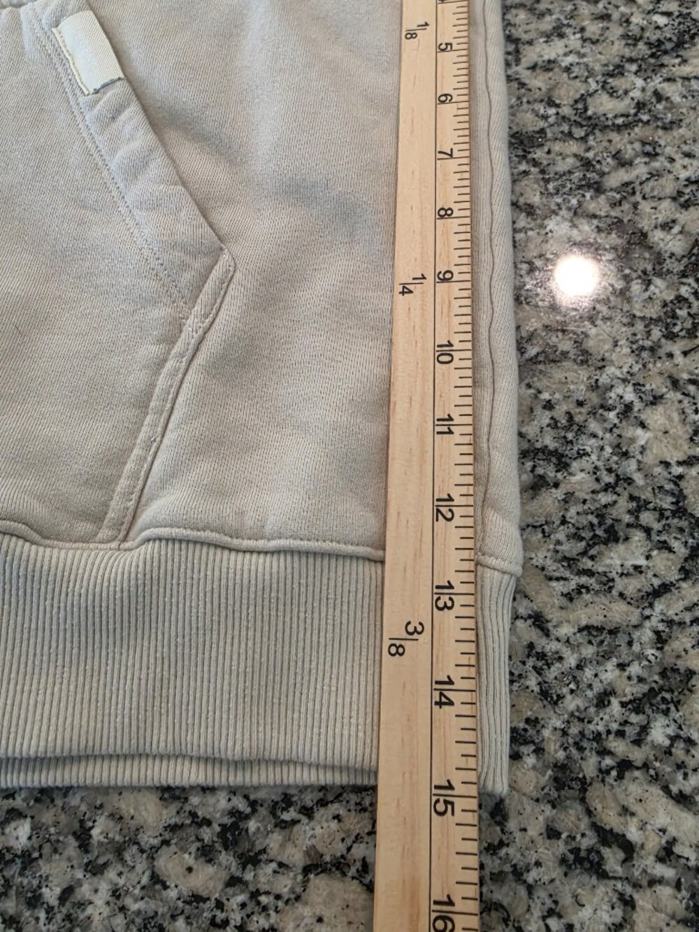 Legends Heavyweight Fleece Hoodie Large Cream Beige Streetwear Patch Made in USA - Picture 12 of 12